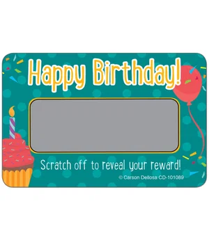 Scratch Off Awards & Certificates Happy Birthday!