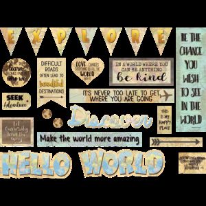 Image of Mini Bulletin Board Travel the Map