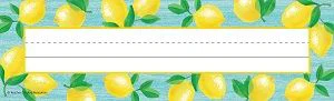 Lemon Zest Flat Name Plates