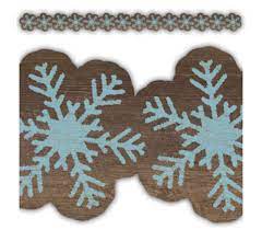 Border Trim Snow Flakes Die Cut