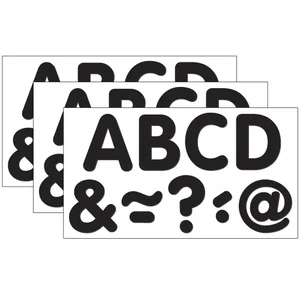 Magnetic Letters Black Classic 2"