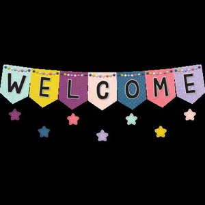Welcome Bulletin Board Oh Happy Day Pennants