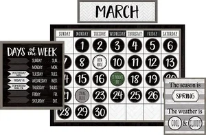 Calendar Bulletin Board Modern Farmhouse