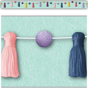 Straight Border Trim Pom-Poms and Tassels Oh Happy Day
