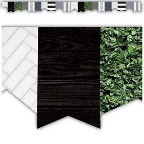 Die-Cut Border Trim Pennants Modern Farmhouse