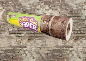 Brick and Plaster Better Than Paper Bulletin Board Roll