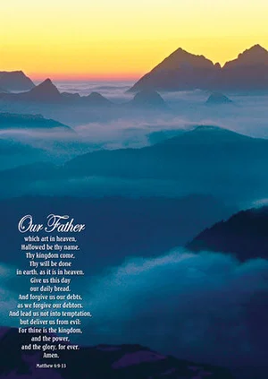 Large Poster Our Father 13.5" x 19""