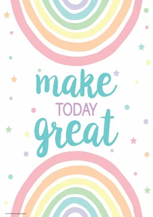 Pastel Pop - Make Today Great Positive Poster