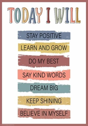 Wonderfully Wild - Today I Will Positive Poster