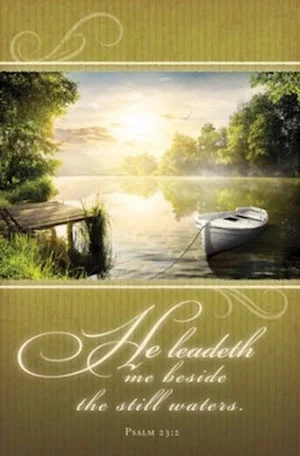 Bulletin- Funeral- He Leadeth Me Beside Still Waters