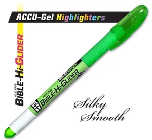 Highlighter-Accu-Gel Bible Hi-Glider-Green