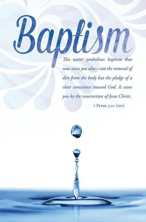 Baptism Standard Bulletin 1 Peter 3:21