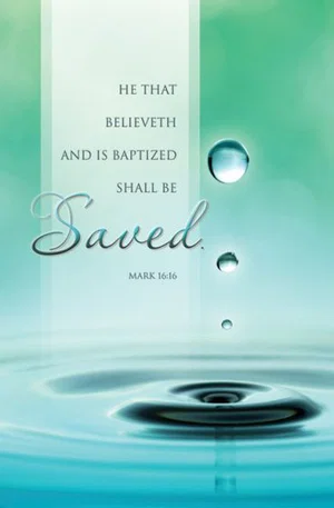 HE THAT BELIEVETH BAPTISM SAVED BUL