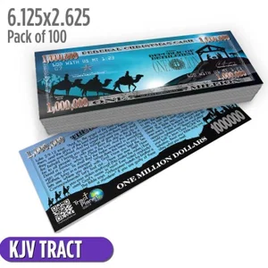 Tract: Nativity Million Dollar Bill - 100 Pk KJV