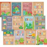Happy Cactus Crew Positive Sayings Small Poster Pack