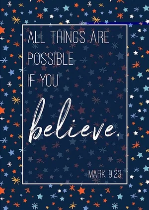 Large Poster - All Things Are Possible 13.5" x 19""