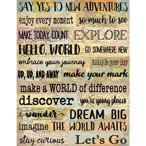 Travel the Map New Adventures Chart