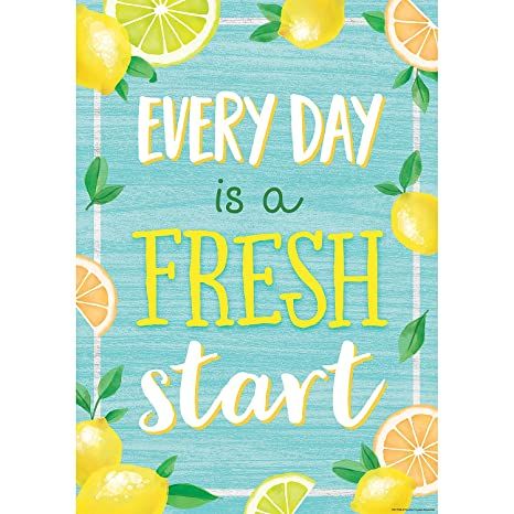 Image of Positive Poster Every Day is a Fresh Start 13?” x 19″”