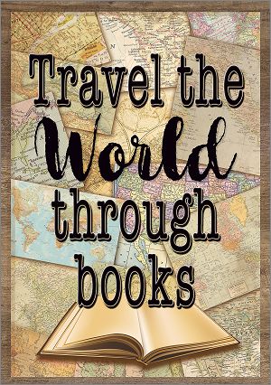Positive Poster Travel the World Through Books
