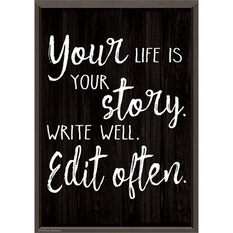 Image of Positive Poster Your Life Is Your Story 13″ x 19″”
