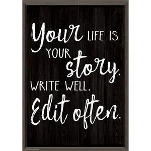 Positive Poster Your Life Is Your Story 13" x 19""