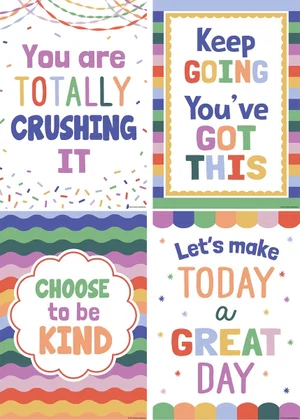 Colour Crush Positive Poster Set (4)