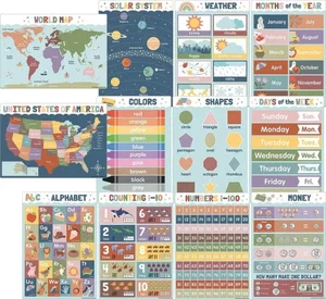 Earth Tones Early Learning Small Poster Pack