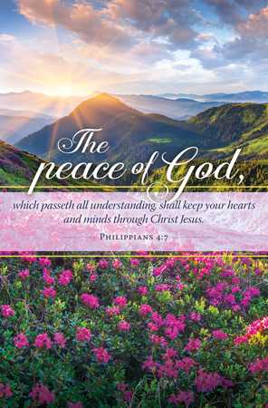 Bulletin-Peace Of God/Flowers -Philippians 4:7