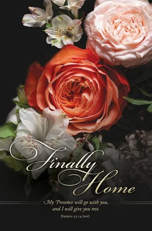 Funeral Bulletin - Finally Home