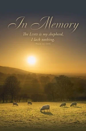 Bulletin - In Memory: The Lord Is My Shepherd 100pk