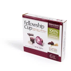 Fellowship Cup Communion Cup (6 Count) Prefilled, Includes Juice and Wafer