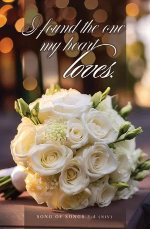 Wedding Bulletin I Found the One My Heart Loves; Song 3:4 (NIV)—Pkg 100