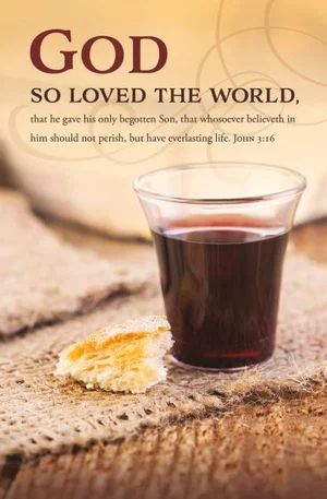 Bulletin Communion God So Loved the World 100/Pkg