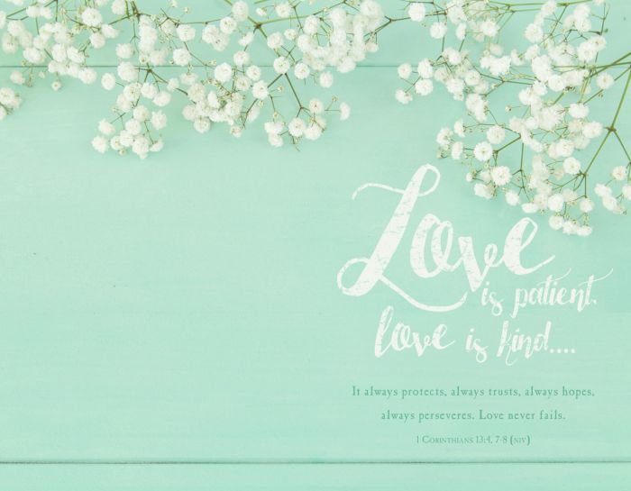 Image of Bulletin Wedding – Love is patient