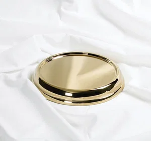 Communion Brass Stacking Bread Plate Base
