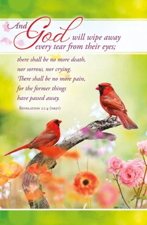 Bulletin, Funeral, God will Wipe Away Every Tear, pkg/100