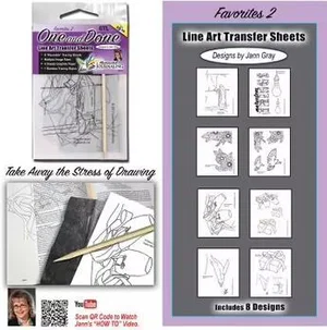 One & Done Line Art Transfer Sheets - Favourites 2