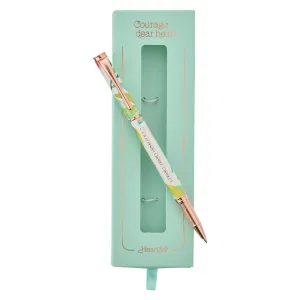 Pen in Gift Box Orange Blossoms Courage