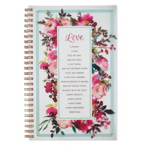 Notebook Wirebound Love 1 Cor. 13:4-7