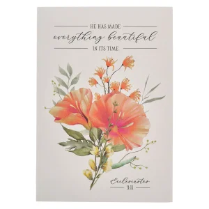 Notepad Floral Everything Beautiful Eccl. 3:11