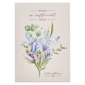 Notepad Floral My Grace is Sufficient 2 Cor. 12:9