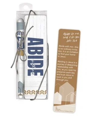 Abide With Me Bookmark & Pen Set