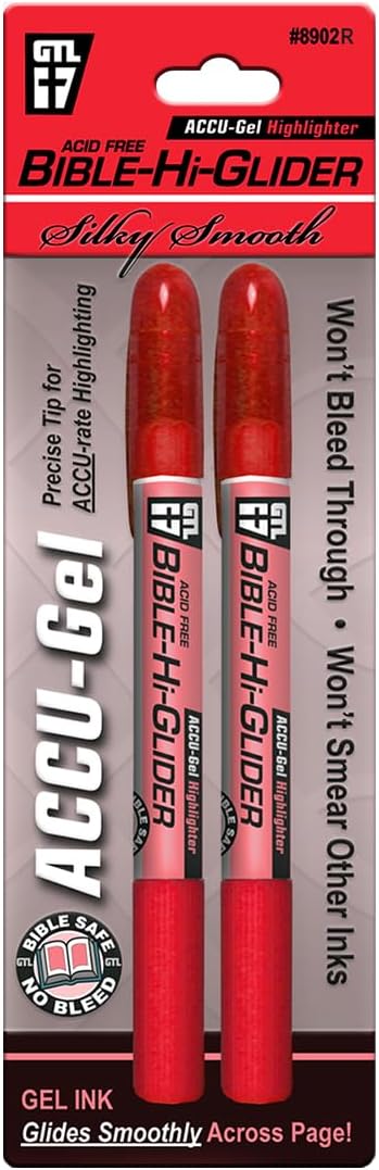 Image of Accu-Gel Bible-Hi-Glider Red – 2 pk