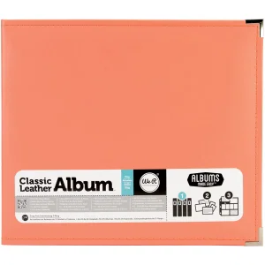 Album Leather D-Ring Coral 12x12"