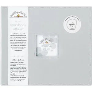 D-Ring Album Grey 12"X12""