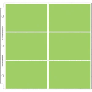 Page Protectors 12"X12"" 12/Pkg (6) 6""X4"" Pockets