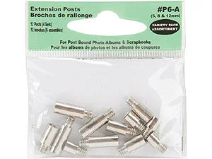 Variety Pack 5, 8, 12mm Extension Posts (6 sets)