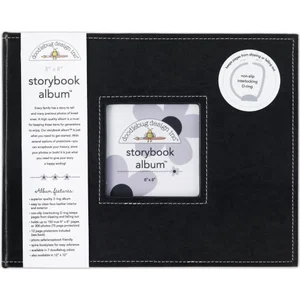 Storybook Album Beetle Black D-Ring 8"X8""