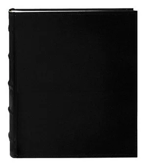 Photo Album Leather 200 pockets Black