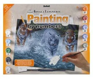 Paint By Number Three Tigers PJL34